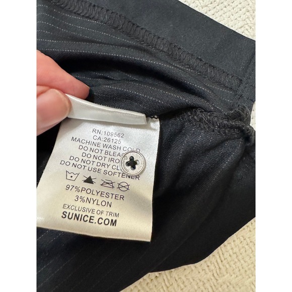 S Women's Sunice Silver Label Short Sleeve Polo Shirt Black XLarge - Picture 7 of 7